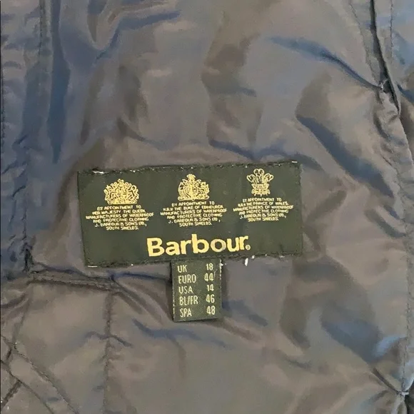 Barbour Quilted Jacket in Dark Navy - Picture 5 of 8